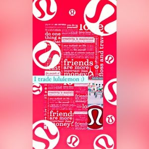 I have many lululemon items in sizes 4 and 6 to trade :)